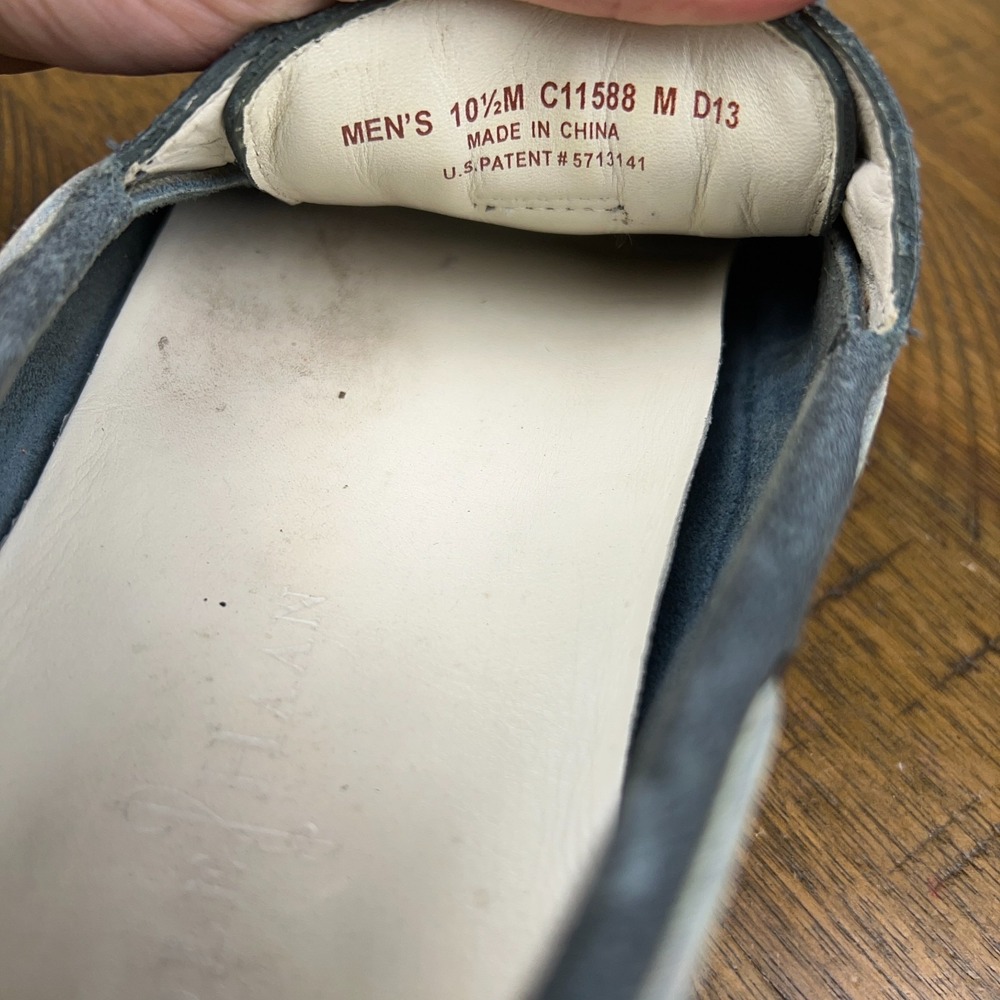 Cole Haan Boat Shoes Mens 10.5 Blue Leather White Yacht Club Collection Preppy - Picture 12 of 12